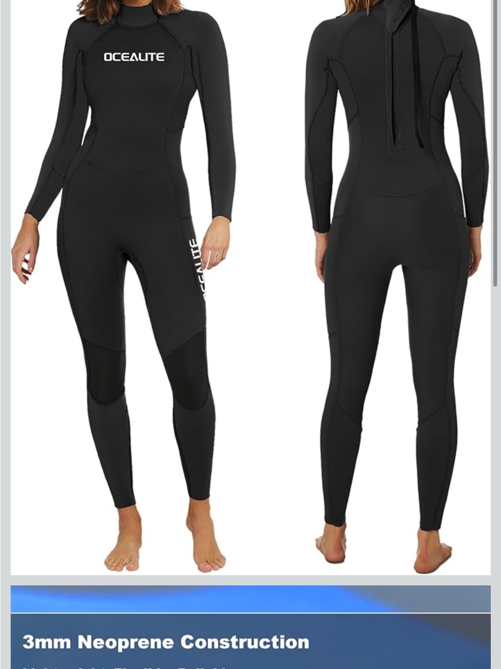 Women's Black Full-Body Swim Jumpsuit